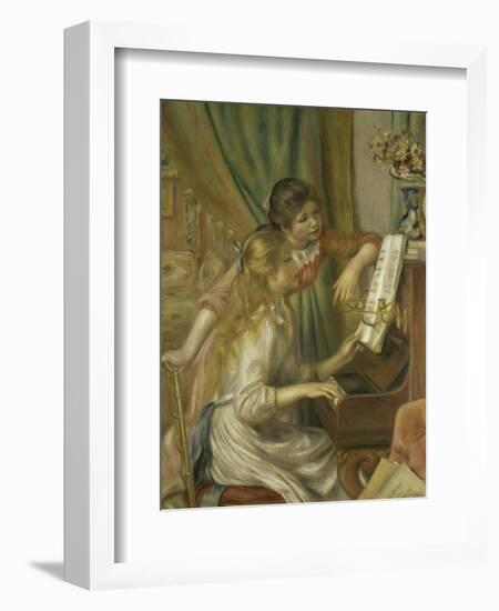 Girls at the Piano, c.1892-Pierre-Auguste Renoir-Framed Giclee Print