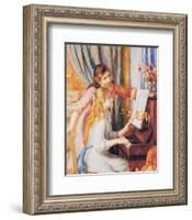 Girls at the Piano-Pierre-Auguste Renoir-Framed Art Print