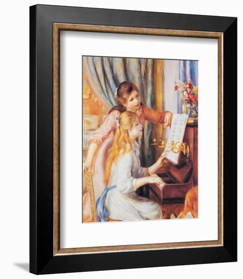 Girls at the Piano-Pierre-Auguste Renoir-Framed Art Print