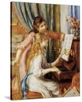 Girls at the Piano-Pierre-Auguste Renoir-Stretched Canvas