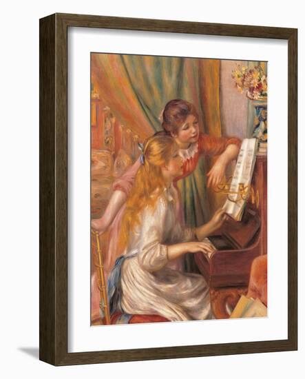 Girls at the Piano-Pierre-Auguste Renoir-Framed Giclee Print