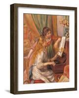 Girls at the Piano-Pierre-Auguste Renoir-Framed Art Print