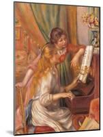 Girls at the Piano-Pierre-Auguste Renoir-Mounted Art Print