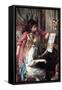 Girls at the Piano-Pierre-Auguste Renoir-Framed Stretched Canvas