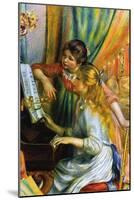 Girls At The Piano-Pierre-Auguste Renoir-Mounted Art Print