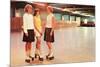 Girls at the Roller Rink-null-Mounted Premium Giclee Print