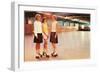 Girls at the Roller Rink-null-Framed Art Print