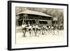 Girls Basketball Practice-null-Framed Art Print