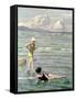 Girls Bathing-Paul Fischer-Framed Stretched Canvas