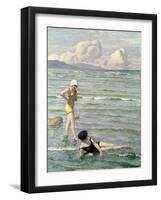 Girls Bathing-Paul Fischer-Framed Giclee Print