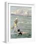 Girls Bathing-Paul Fischer-Framed Giclee Print