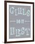 Girls Best-Lauren Gibbons-Framed Art Print