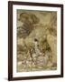 Girls by a Stream, 1906-Arthur Rackham-Framed Giclee Print