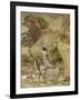 Girls by a Stream, 1906-Arthur Rackham-Framed Giclee Print