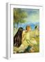 Girls By The Seaside-Pierre-Auguste Renoir-Framed Art Print