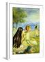 Girls By The Seaside-Pierre-Auguste Renoir-Framed Art Print