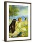 Girls By The Seaside-Pierre-Auguste Renoir-Framed Art Print