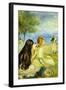 Girls By The Seaside-Pierre-Auguste Renoir-Framed Art Print