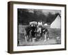 Girls Camping 1930S-null-Framed Photographic Print