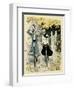 Girls Cycling, Autumn-Paul Fischer-Framed Art Print