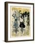 Girls Cycling, Autumn-Paul Fischer-Framed Art Print