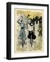 Girls Cycling, Autumn-Paul Fischer-Framed Art Print