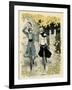 Girls Cycling, Autumn-Paul Fischer-Framed Art Print