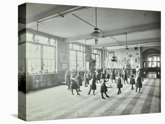 Girls Dancing around a Maypole, Hugon Road School, Fulham, London, 1907-null-Stretched Canvas