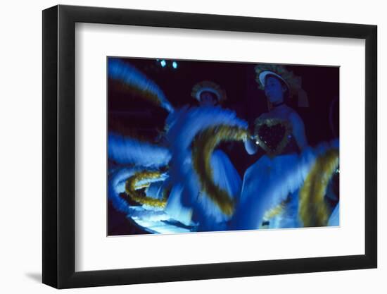 Girls Dancing in Glow-In-The-Dark Costumes, at the Takarazuka Theatre, Tokyo, Japan, 1962-Eliot Elisofon-Framed Photographic Print