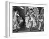 Girls Dancing the Can-Can at Baltarbarin Nightclub in Paris-null-Framed Photographic Print