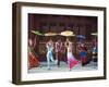 Girls Dancing with Coourful Parasols at the Ethnic Minorities Park, Beijing, China, Asia-Christian Kober-Framed Photographic Print