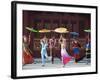 Girls Dancing with Coourful Parasols at the Ethnic Minorities Park, Beijing, China, Asia-Christian Kober-Framed Photographic Print