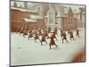 Girls Doing Drill in the Playground, Wilton Road School, London, 1907-null-Mounted Photographic Print