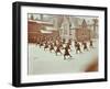 Girls Doing Drill in the Playground, Wilton Road School, London, 1907-null-Framed Premium Photographic Print