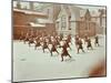 Girls Doing Drill in the Playground, Wilton Road School, London, 1907-null-Mounted Premium Photographic Print