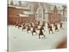 Girls Doing Drill in the Playground, Wilton Road School, London, 1907-null-Stretched Canvas