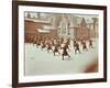 Girls Doing Drill in the Playground, Wilton Road School, London, 1907-null-Framed Photographic Print