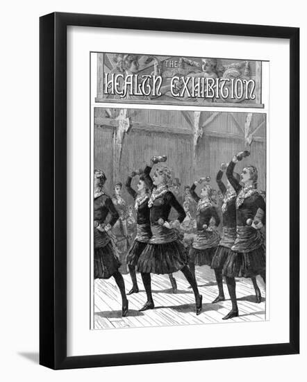 Girls Doing Gymnastics, 1884-null-Framed Premium Photographic Print