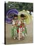 Girls Dressed in Kimono, Shichi-Go-San Festival (Festival for Three, Five, Seven Year Old Children)-null-Stretched Canvas