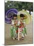 Girls Dressed in Kimono, Shichi-Go-San Festival (Festival for Three, Five, Seven Year Old Children)-null-Mounted Premium Photographic Print