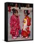 Girls Dressed in Kimono, Shichi-Go-San Festival (Festival for Three, Five, Seven Year Old Children)-null-Framed Stretched Canvas