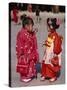 Girls Dressed in Kimono, Shichi-Go-San Festival (Festival for Three, Five, Seven Year Old Children)-null-Stretched Canvas