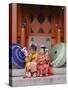 Girls Dressed in Kimono, Shichi-Go-San Festival (Festival for Three, Five, Seven Year Old Children)-null-Stretched Canvas