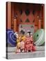 Girls Dressed in Kimono, Shichi-Go-San Festival (Festival for Three, Five, Seven Year Old Children)-null-Stretched Canvas
