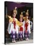 Girls Dressed in Traditional Costume, Festival of the Ages (Jidai Matsuri), Kyoto, Honshu, Japan-null-Stretched Canvas