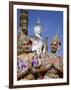 Girls Dressed in Traditional Dancing Costume at Wat Mahathat, Sukhothai, Thailand-Steve Vidler-Framed Photographic Print