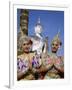 Girls Dressed in Traditional Dancing Costume at Wat Mahathat, Sukhothai, Thailand-Steve Vidler-Framed Photographic Print