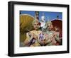 Girls Dressed in Traditional Dancing Costume at Wat Mahathat, SUKhothai, Thailand-Steve Vidler-Framed Photographic Print