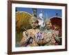 Girls Dressed in Traditional Dancing Costume at Wat Mahathat, SUKhothai, Thailand-Steve Vidler-Framed Photographic Print