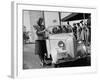 Girls Examining the New Crosley Car at the New York World Fair-null-Framed Photographic Print